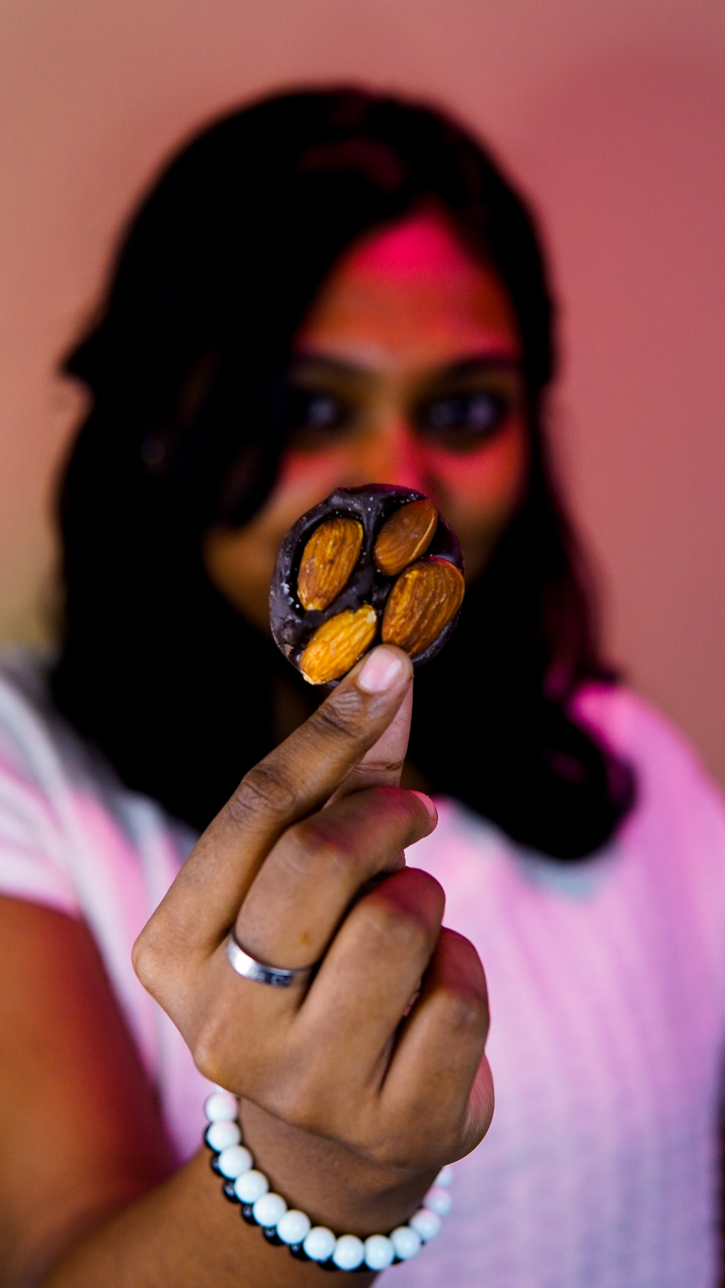 Dark Choco Almond Coin