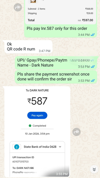 Payment proof