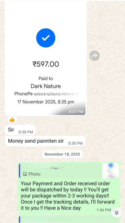 Payment proof