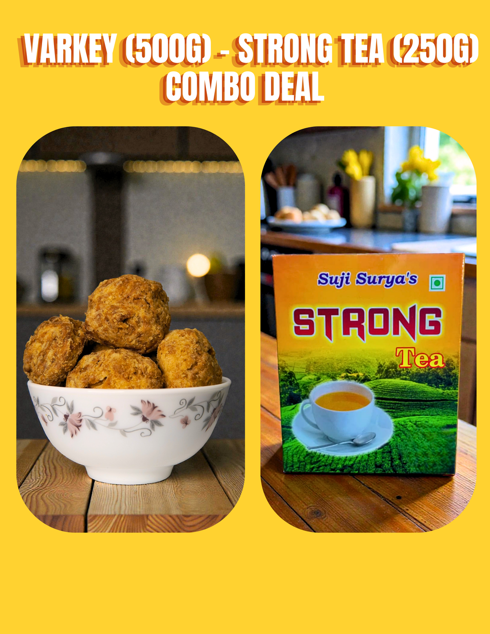Varkey (500g) & Strong Tea (250g) Combo Deal – Dark Nature